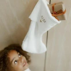 Chaussettes de Noël Gaze Ecru (personnalisable)