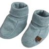 Chaussons bébé en coton bio Melange Stonegreen (0-3 mois)