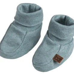 Chaussons bébé en coton bio Melange Stonegreen (0-3 mois)