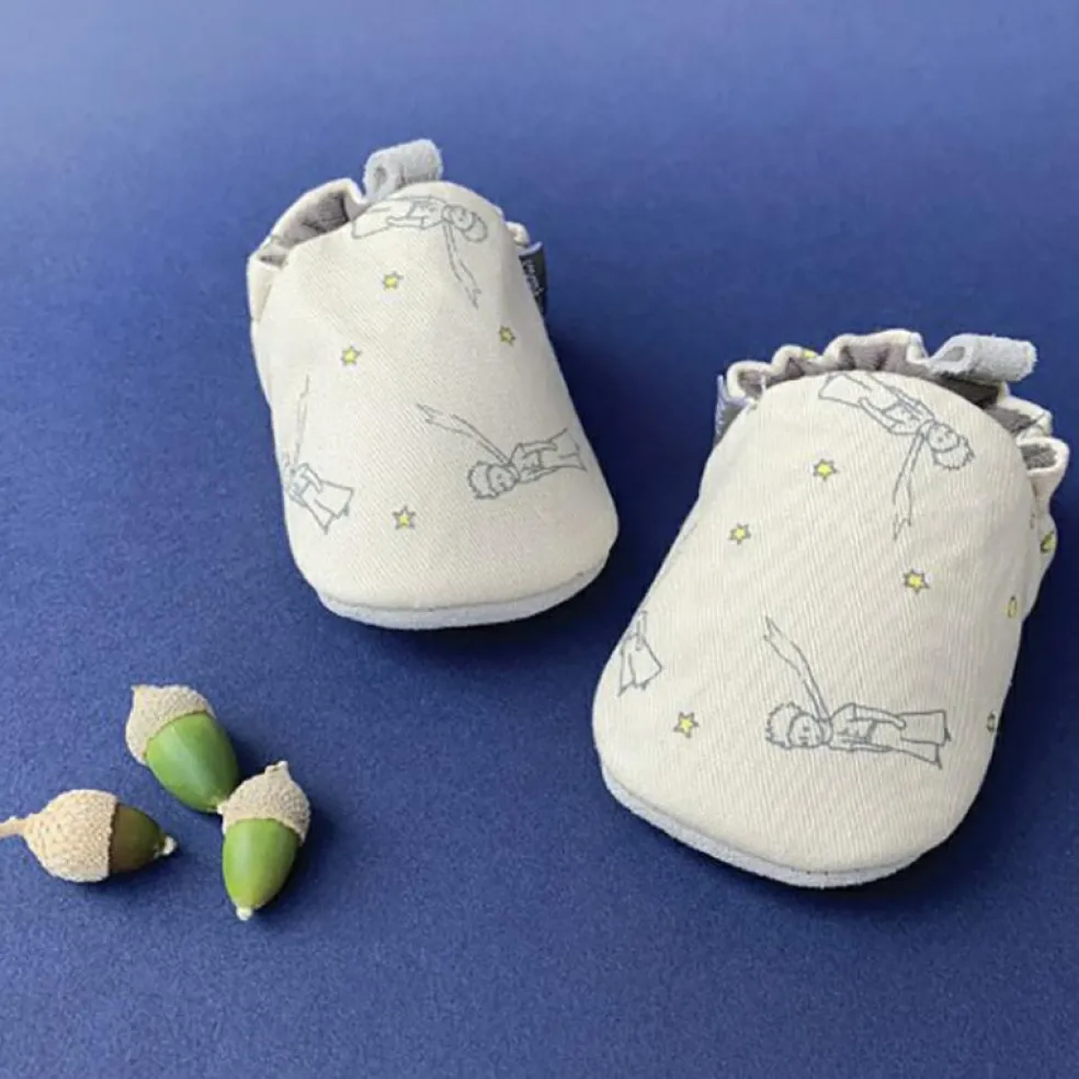 Chaussons en coton et cuir Le Petit Prince (6-12 mois)