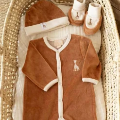 Chaussons Sophie la girafe Camel (1-3 mois)