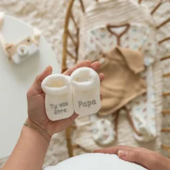 Chaussons Tu vas être Papa (0-1 mois)