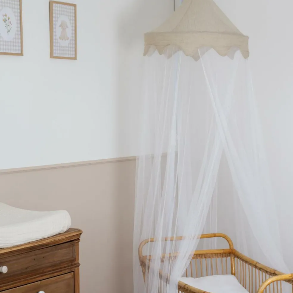 Ciel de lit moustiquaire Sable (245 cm)