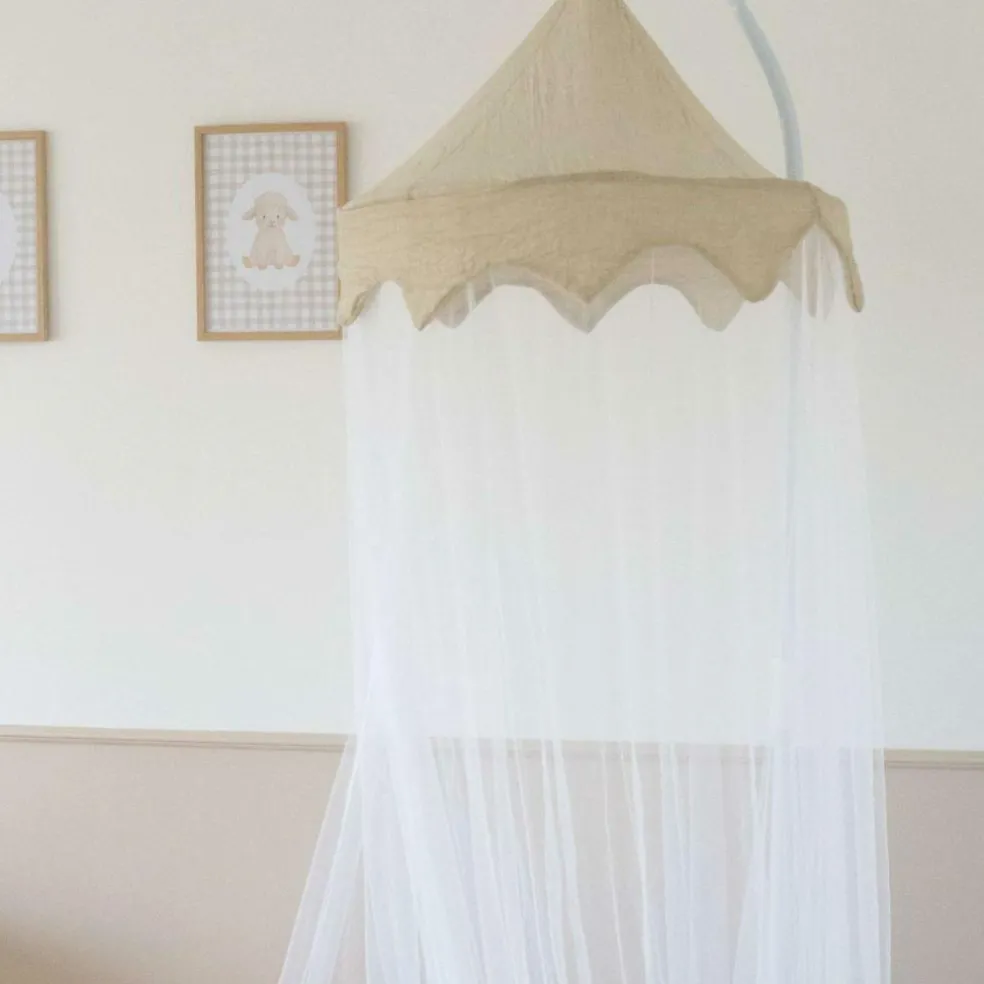 Ciel de lit moustiquaire Sable (245 cm)