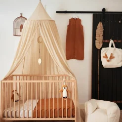 Ciel de lit nougat (245 cm)