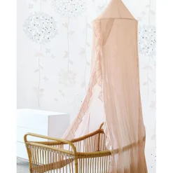 Ciel de lit vieux rose (260 cm)