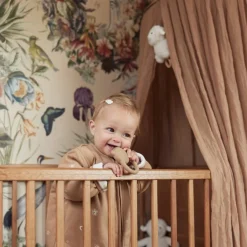 Ciel de lit vintage Biscuit (245 cm)