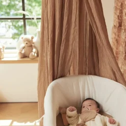 Ciel de lit vintage Biscuit (245 cm)