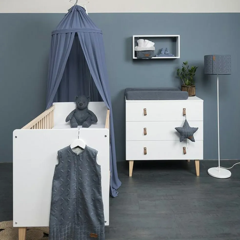 Ciel de lit vintage blue (200 cm)