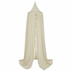 Ciel de lit vintage ruffle Nougat (245 cm)