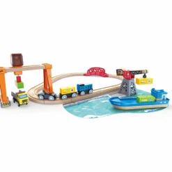 Circuit de train cargo et grue