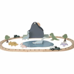 Circuit voiture en bois Dino