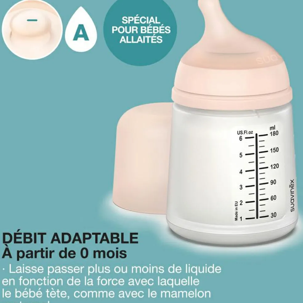 Coffret biberon Zéro Zéro 180 ml + 1 sucette symétrique SX PRO - Reconditionné