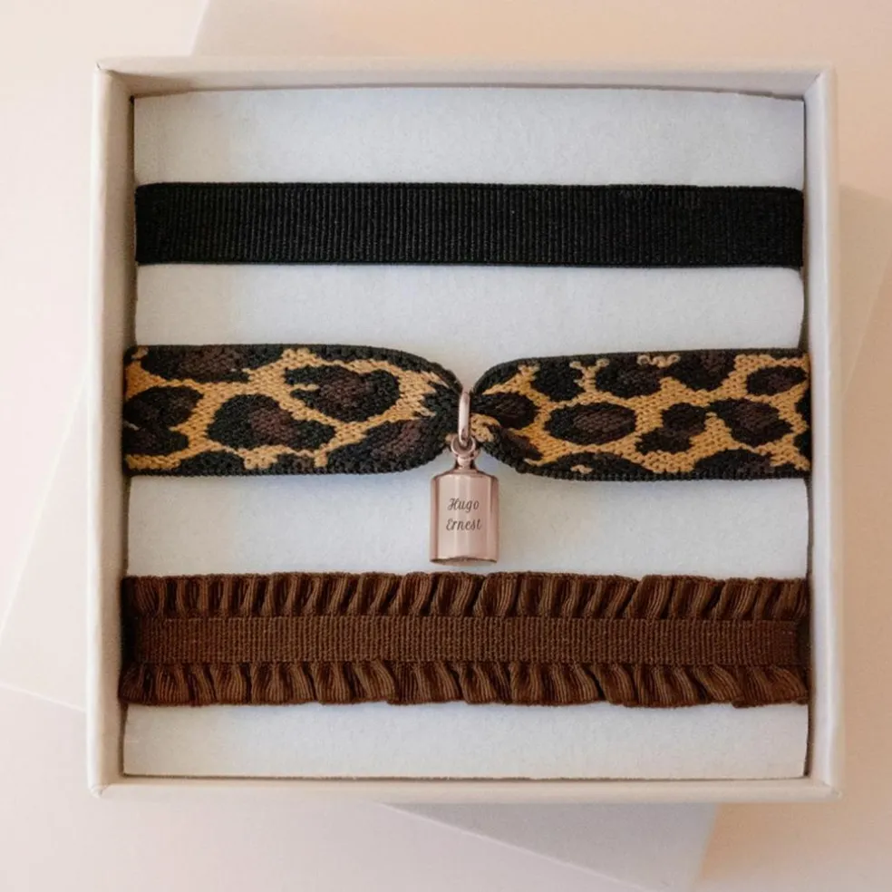 Coffret bracelets Léopard Mon Petit Poids (personnalisable)