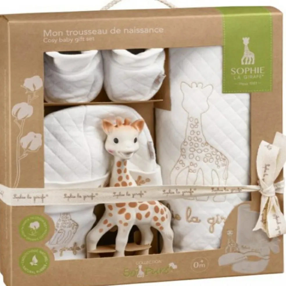 Coffret cadeau Mon trousseau de naissance Sophie la girafe So'pure