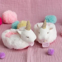 Coffret chaussons Coffret peluches Ma jolie licorne (0-6 mois)