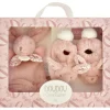 Coffret Chaussons et Doudou Rose Lapin Doudou