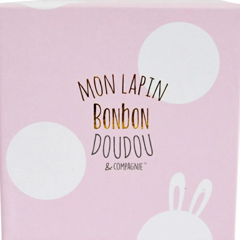 Coffret chaussons hochet Mon tout petit lapin rose (0-6 mois)