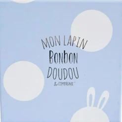 Coffret chaussons hochet Mon tout petit lapin bleu (0-6 mois)