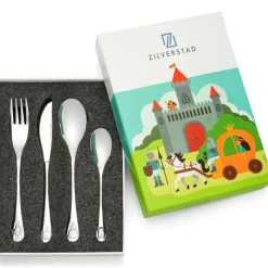 Coffret couverts chevaliers et princesses personnalisable (4 pièces)