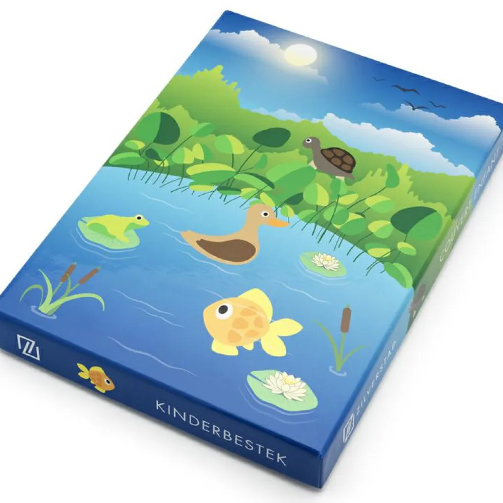 Coffret couverts en acier Water life personnalisable (4 pièces)