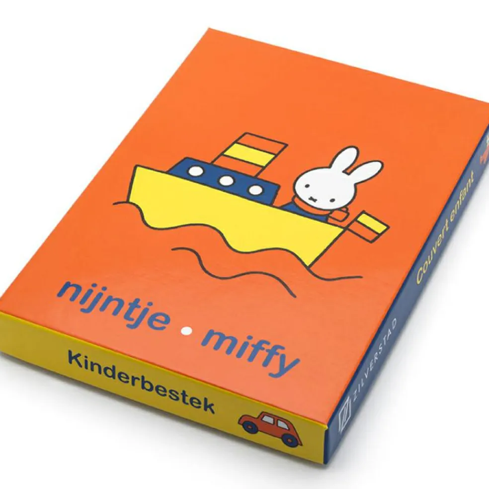 Coffret couverts en acier Miffy véhicules personnalisable (4 pièces)
