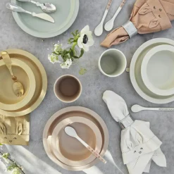 Coffret couverts Matt gold en inox (3 pièces)