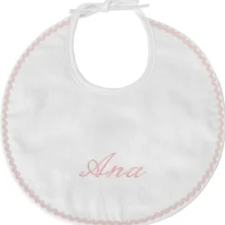 Coffret de naissance cadre + bavoir rose (personnalisable)