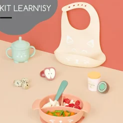 Coffret de repas Learn'Isy renard (4 pièces)