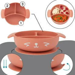 Coffret de repas Learn'Isy renard (4 pièces)