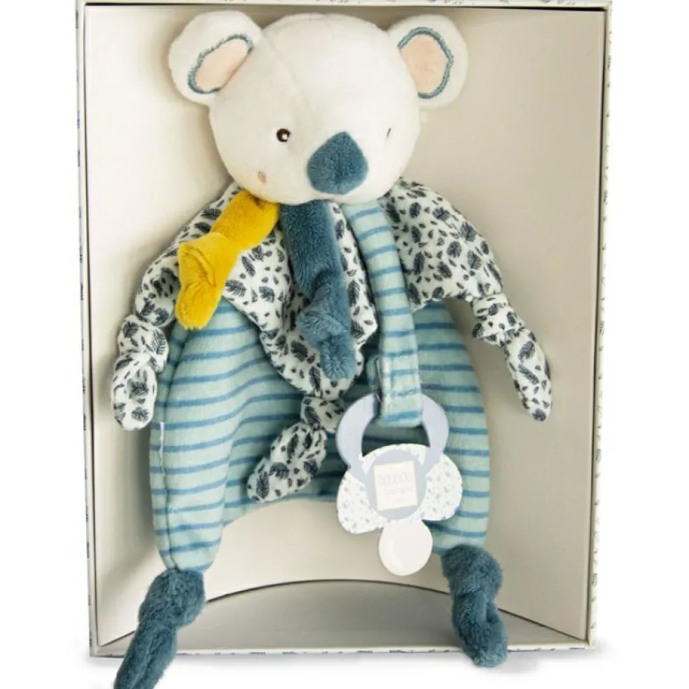 Coffret doudou attache sucette Yoca le koala (20 cm)