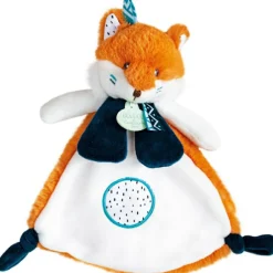 Coffret doudou plat Tiwipi renard (23 cm)