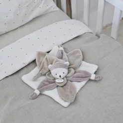 Coffret doudou pétale J'aime mon doudou ours beige (24 cm)