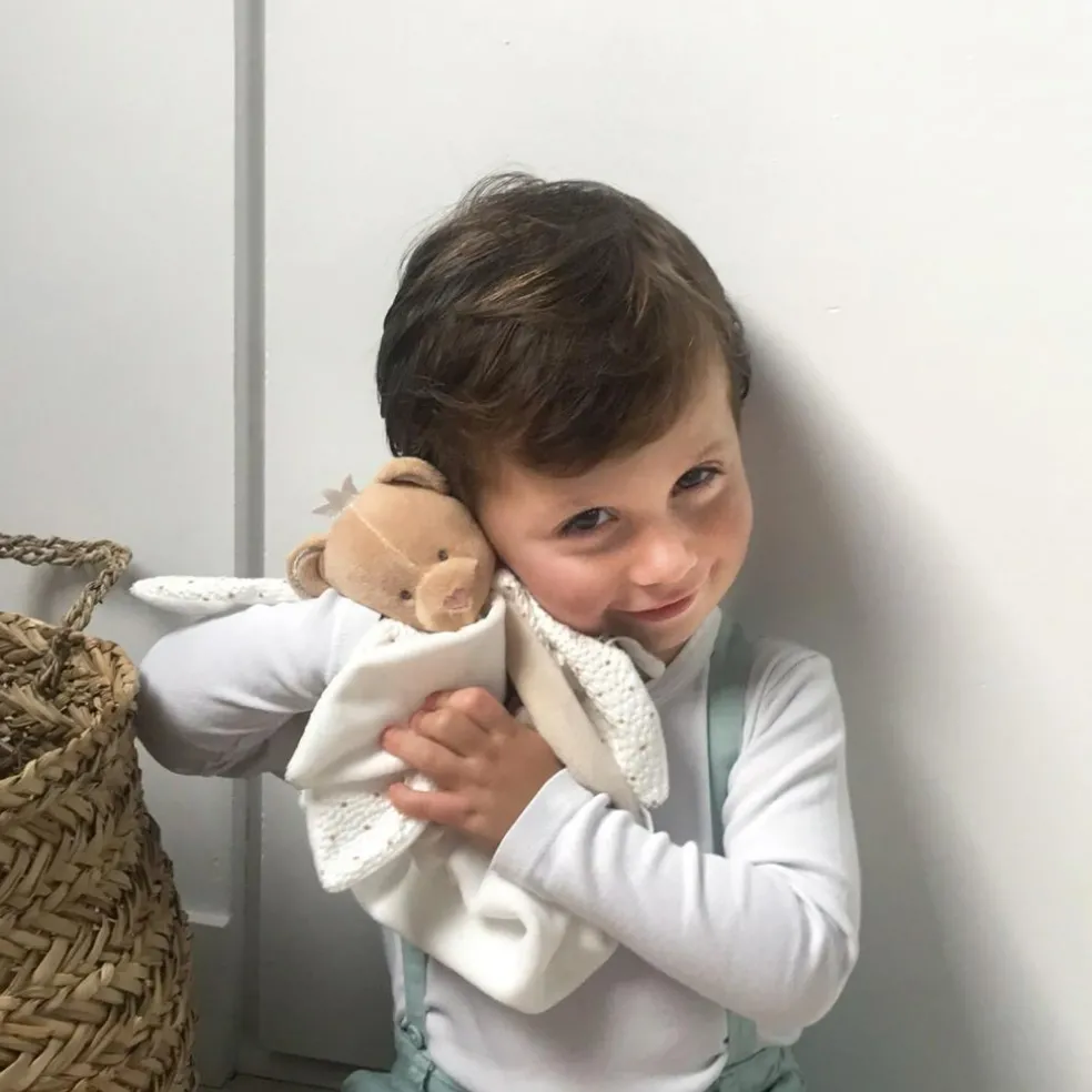 Coffret doudou pétales Ours Attrape-rêves