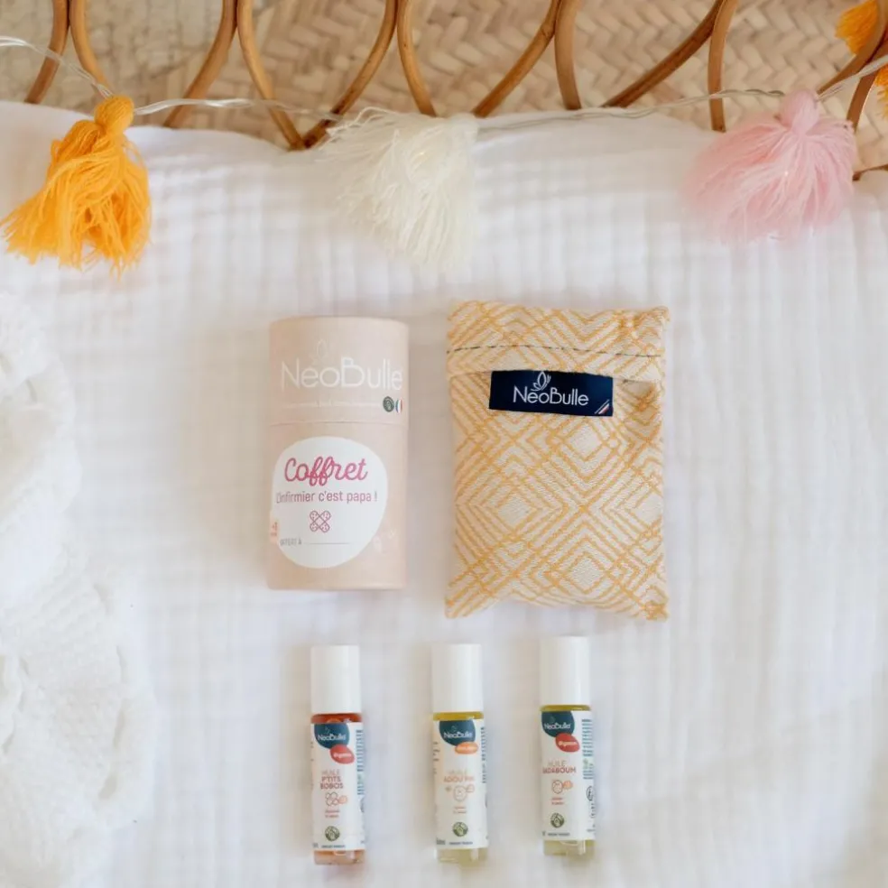 Coffret d'urgence L'infirmier c'est papa ! (3 sticks + 1 pochette)