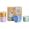 Coffret Mika peinture aux doigts naturelle et vegan Cristal (assort. 4 pots)