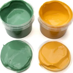 Coffret Nori 2 pots vert + jaune peinture aux doigts naturelle et vegan