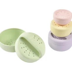 Coffret panier galet + jouets de bain silicone