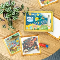 Coffret peinture magique à l'eau océan