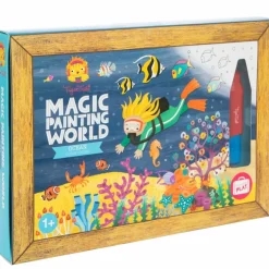 Coffret peinture magique à l'eau océan
