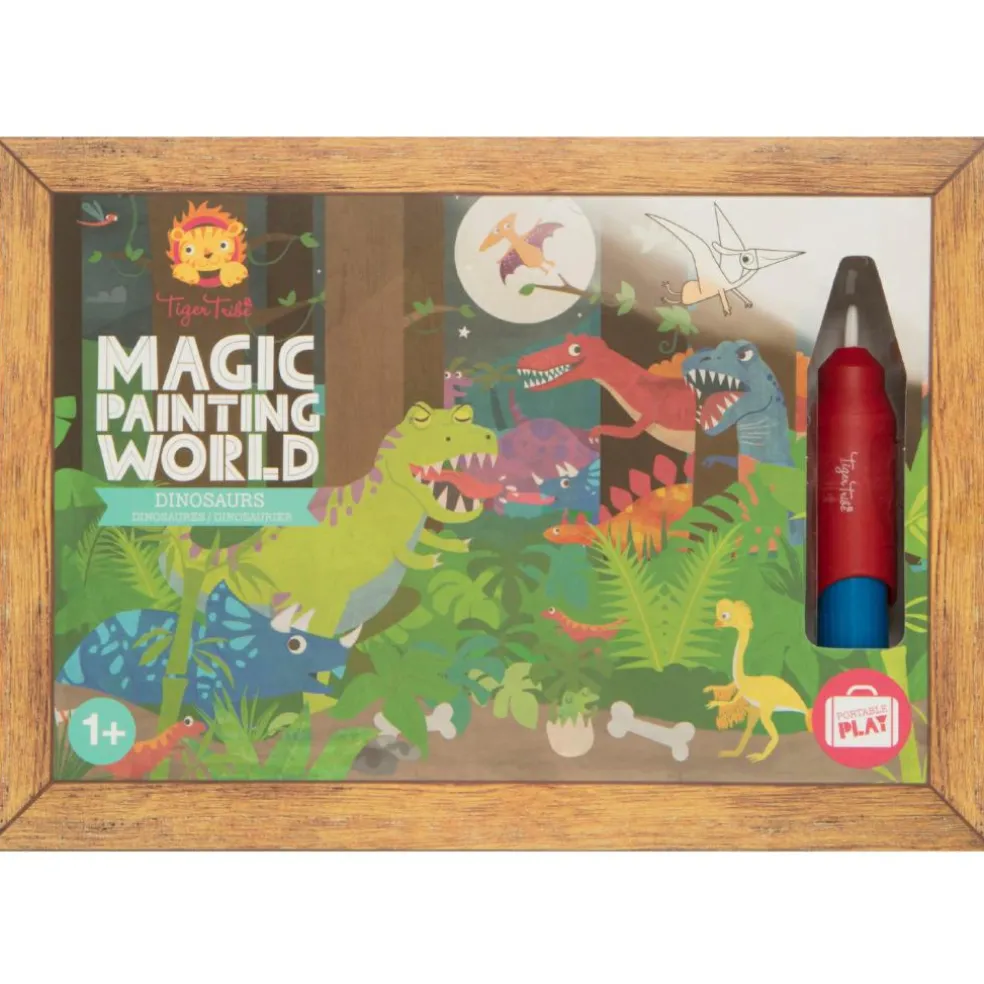 Coffret peinture magique à l'eau dinosaure