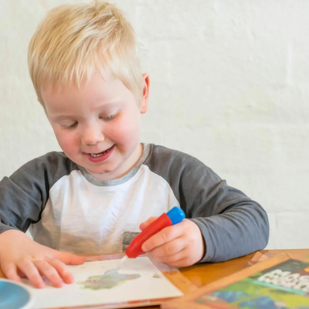 Coffret peinture magique à l'eau dinosaure