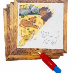 Coffret peinture magique à l'eau safari aventures