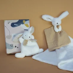 Coffret plaid et doudou Lapin Happy Wild