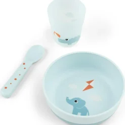 Coffret premier repas Foodie Playground bleu