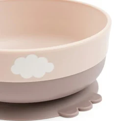 Coffret premier repas Happy clouds Rose (3 pièces)