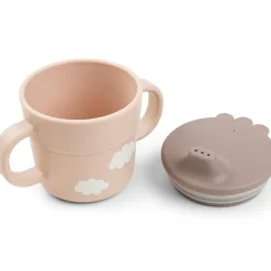 Coffret premier repas Happy clouds Rose (3 pièces)