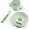 Coffret premier repas Happy clouds Vert (3 pièces)