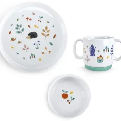 Coffret repas en porcelaine Pomme des Bois (3 pièces)