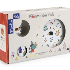 Coffret repas en porcelaine Pomme des Bois (3 pièces)